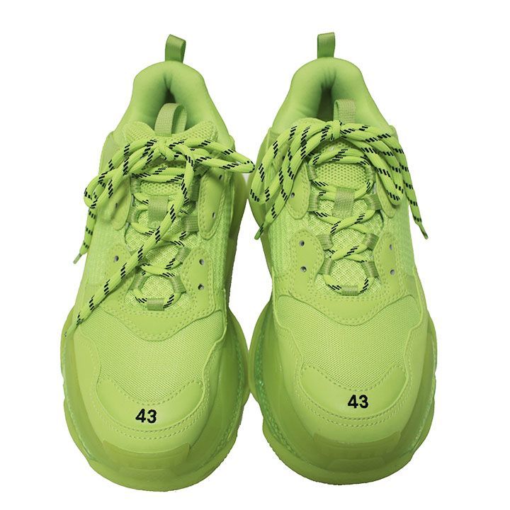 BALENCIAGA バレンシアガ スニーカー トリプルS 43 ネオンイエロー 
