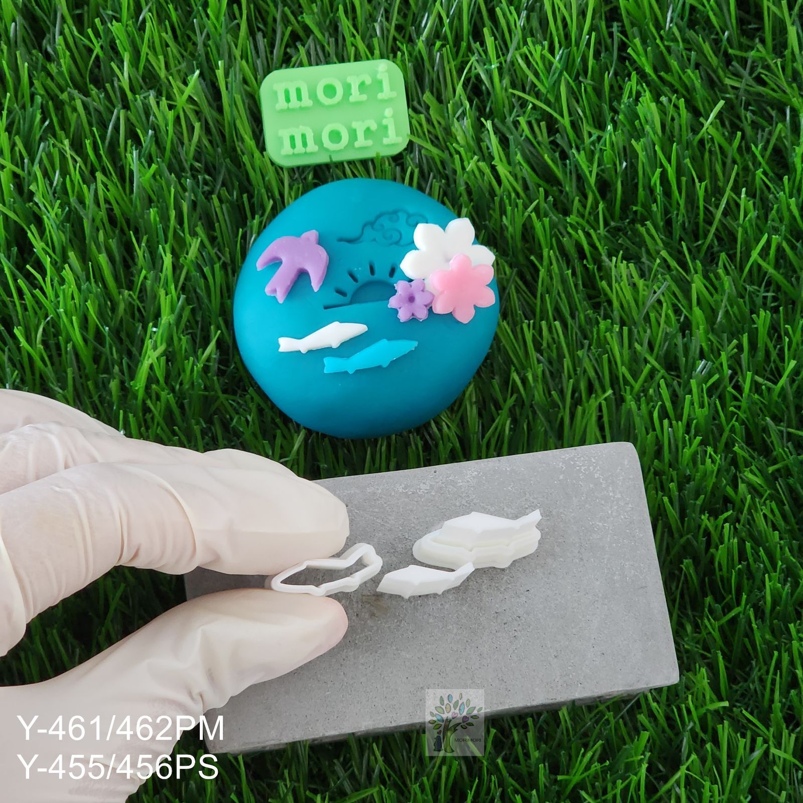 A750 アンティーク 李朝 木工 菓子型 餅型 兎紋様 （大）1個