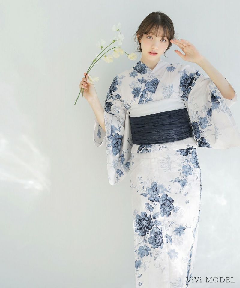 水彩の勿忘草色】Dita ディータ 浴衣 5点セット レディース 2025