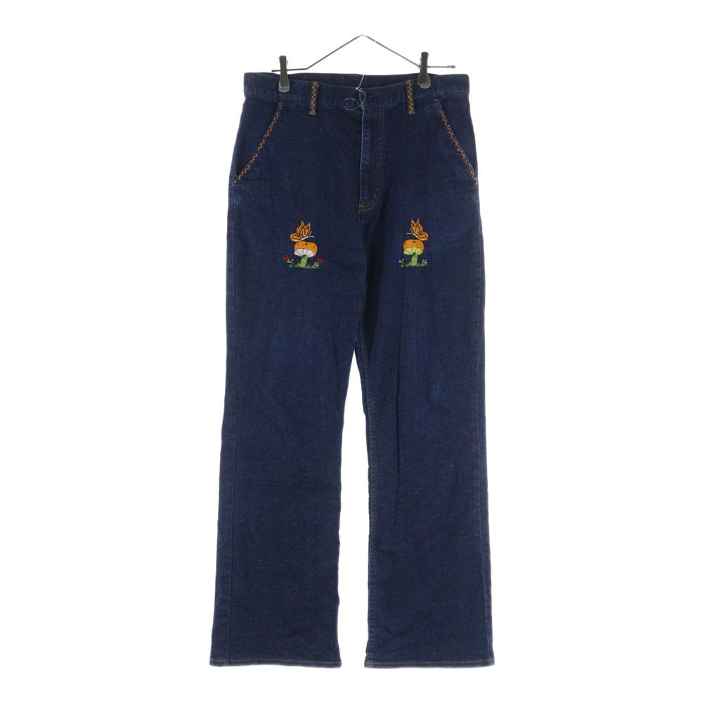 Needles キノコ刺繍デニムベスト Needles キノコ刺繍デニムベスト