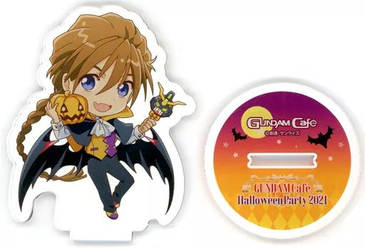 ガンダムカフェ アクリルスタンド　ガンダムW ハロウィン　デュオ ガンダムカフェ アクリルスタンド ガンダムW ハロウィン デュオ