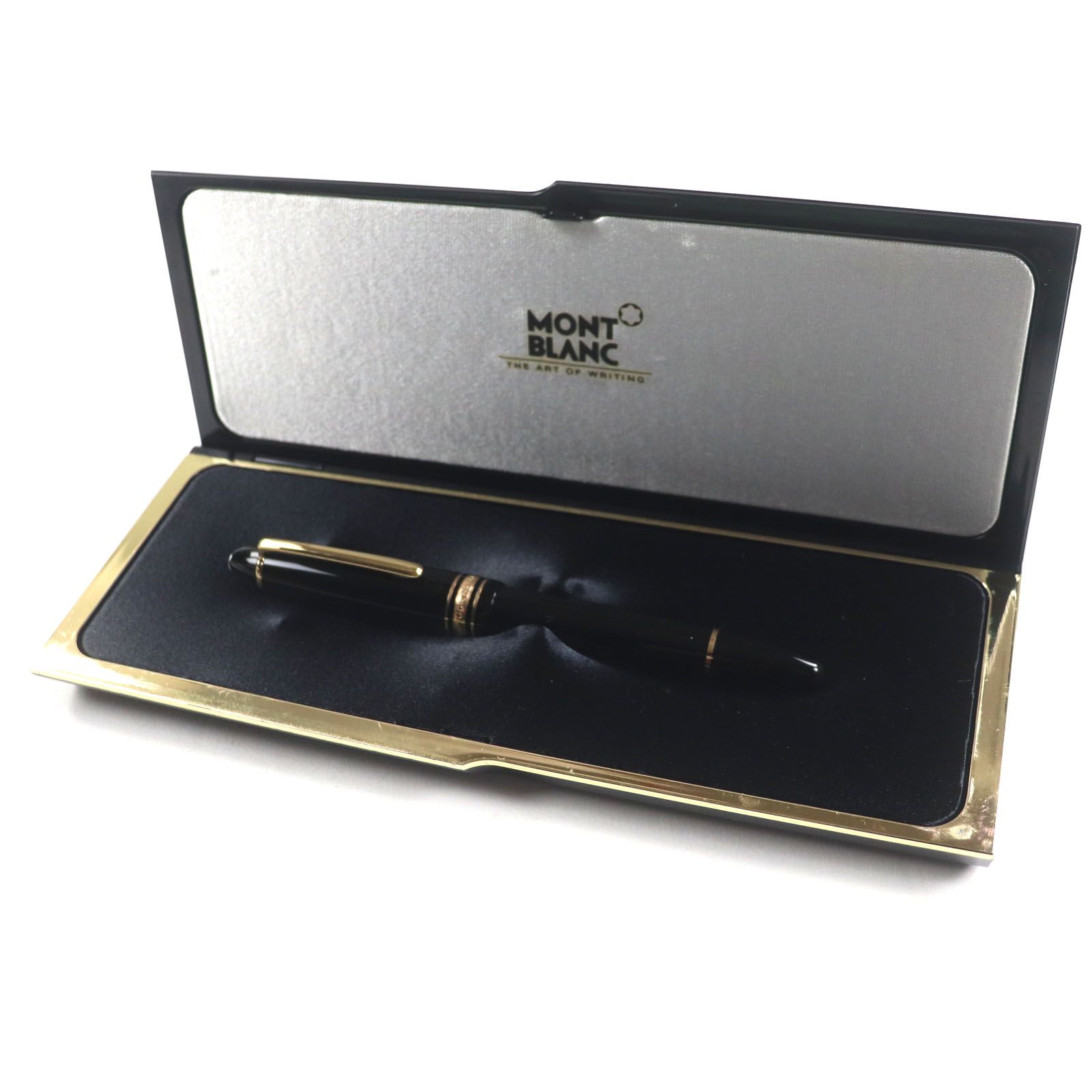 MONTBLANC モンブラン マイスターシュテュック 146 14K Bニブ ホワイトスター 万年筆 ブラック ゴールド ケース付き ドイツ製 メンズ