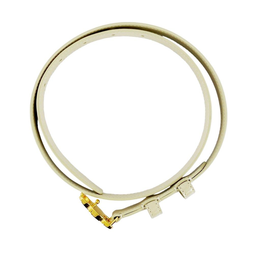 □新同□ セリーヌ トリオンフ ベルト ロゴ ファッション レザー GP  