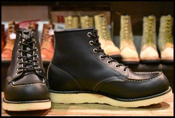 レッドウイングソール交換済み四角犬タグモックトゥ7E RED WING