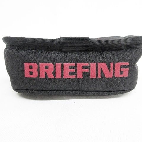 通勤着 ブリーフィング BRIEFING ゴルフ ヘッドカバー パター マレット型 ブラック レッド 黒 赤