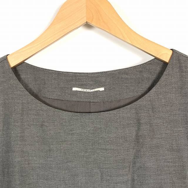 セタイチロウ seta ichiro ワンピース 半袖 ひざ丈 灰色 グレー 38 M