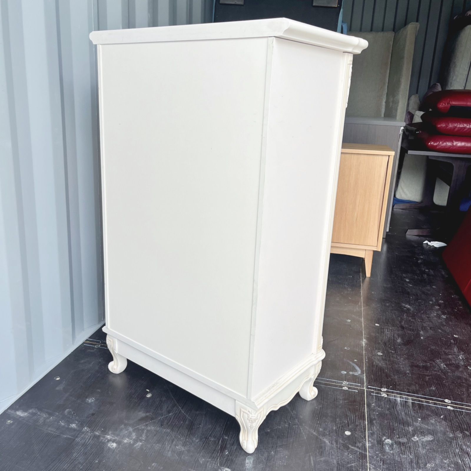 取付無料！ロココ調おしゃれアンティーク姫系猫脚クラシックアイボリー