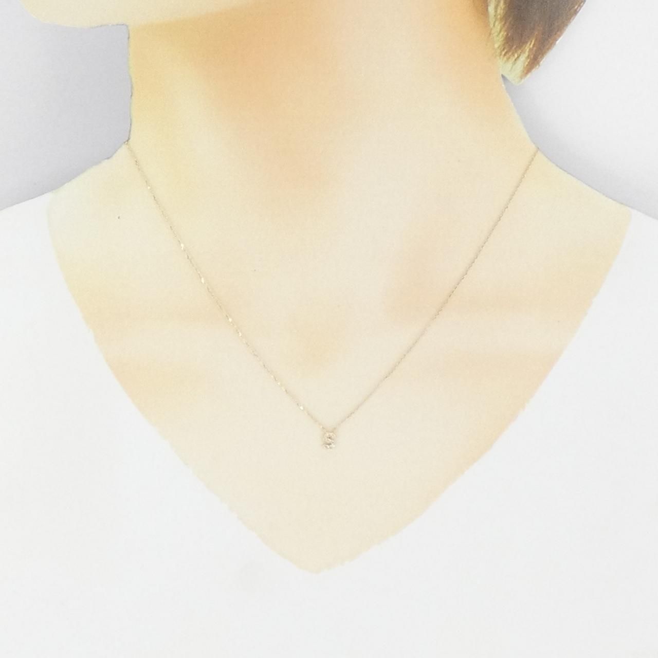 エテ イニシャル ダイヤモンド ネックレス 0.04CT - メルカリ 