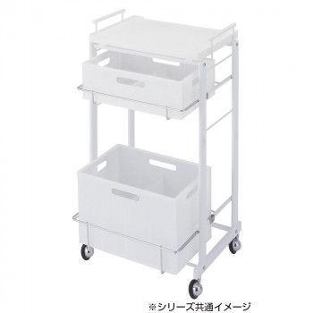 サロン向け C 356 ストッカーワゴン ブラウン 13567