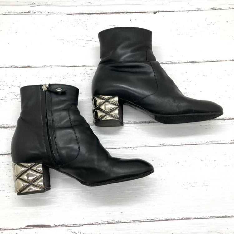 美品❣️ LOUIS VUITTONルイヴィトンレザー ショートブーツ36 1