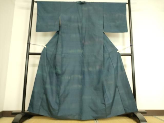 平和屋着物▽上質な紬　単衣　霞文　まるやま扱い　正絹　逸品　DAAT9133az 平和屋着物▽上質な紬 単衣 霞文 まるやま扱い 正絹 逸品 DAAT9133az