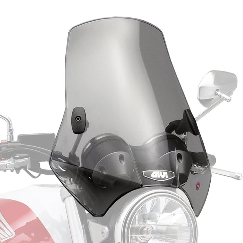 GIVI ジビ バイク用 スクリーン 汎用 バーハンドルクランプ セミスモーク A660 中型ウインドスクリーン 93957