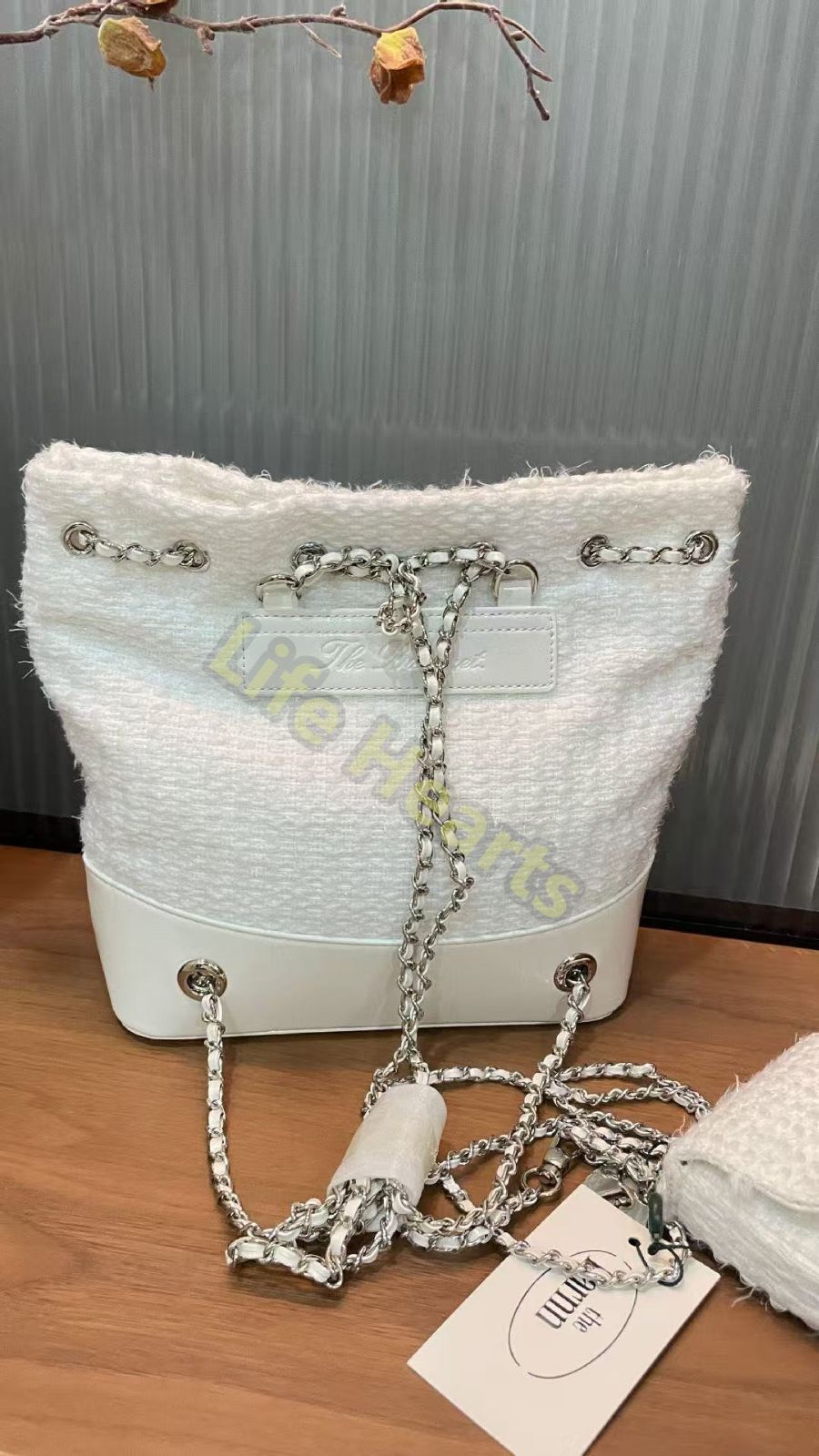 The barnnet ツイードチェーンバッグ　リュック Tweed Drawstring Chain Backpack（リュック）｜The Barnnet（ザ