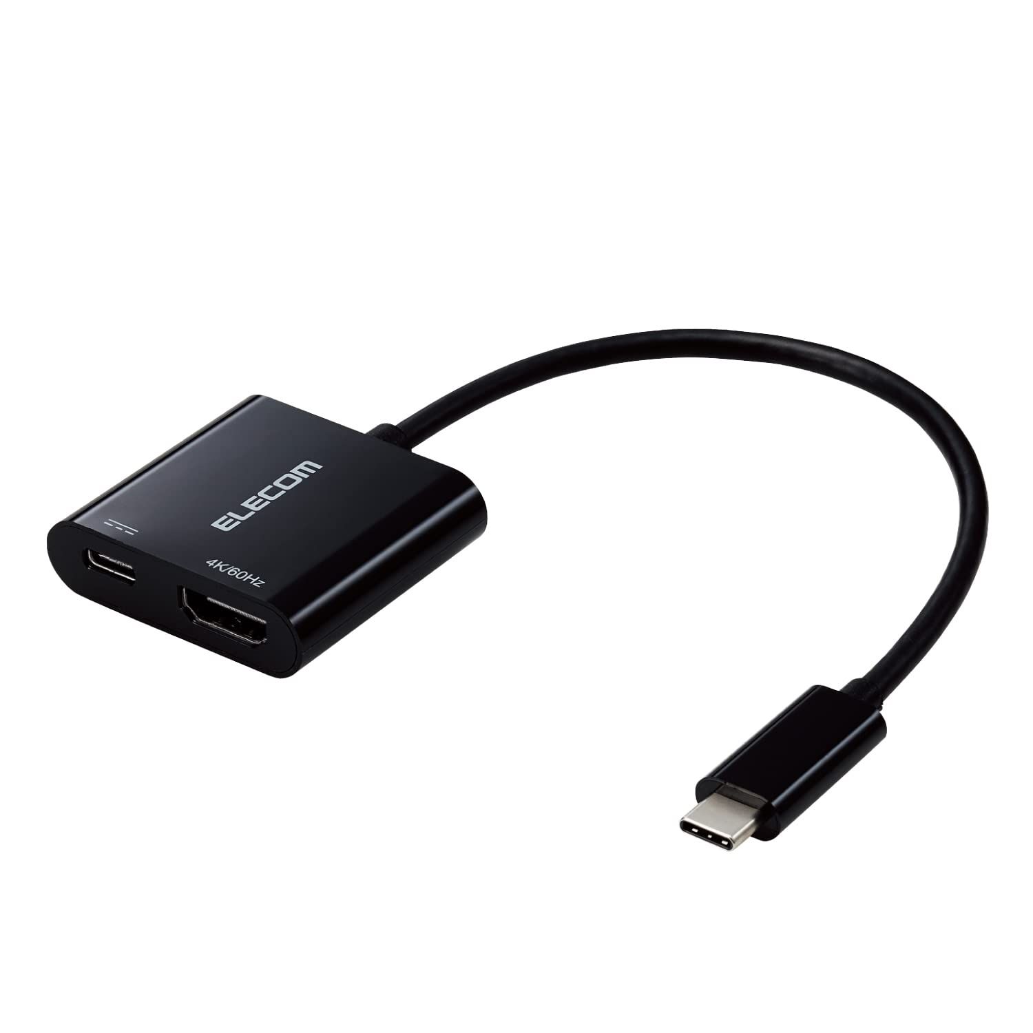 エレコム USB-C HDMI 変換 ( USB C to HDMI 60Hz 変換アダプタ ) ミラーリング対応 給電ポート付き USB Power Delivery対応 0.15m ブ [1) ドッキングステーション単品] [60Hz u0026 給電ポート付き]