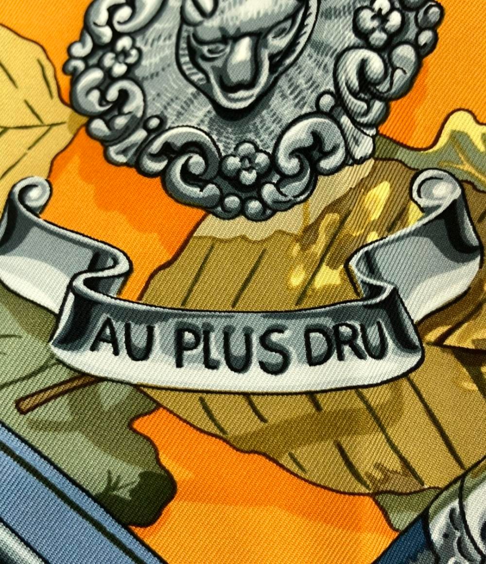 エルメス HERMES スカーフ カレ90 シルク AU PLUS DRU エルメス スカーフ シルク100% カレ90 AU PLUS DRU レディース
