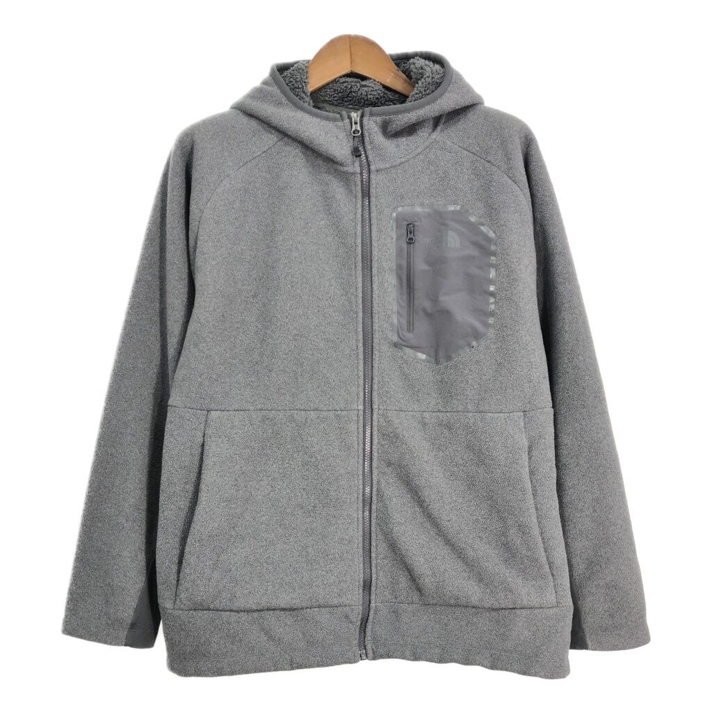 THE NORTH FACE ノースフェイス フリースジャケット アウトドア グレー (メンズ XL) 中古 古着 S8893