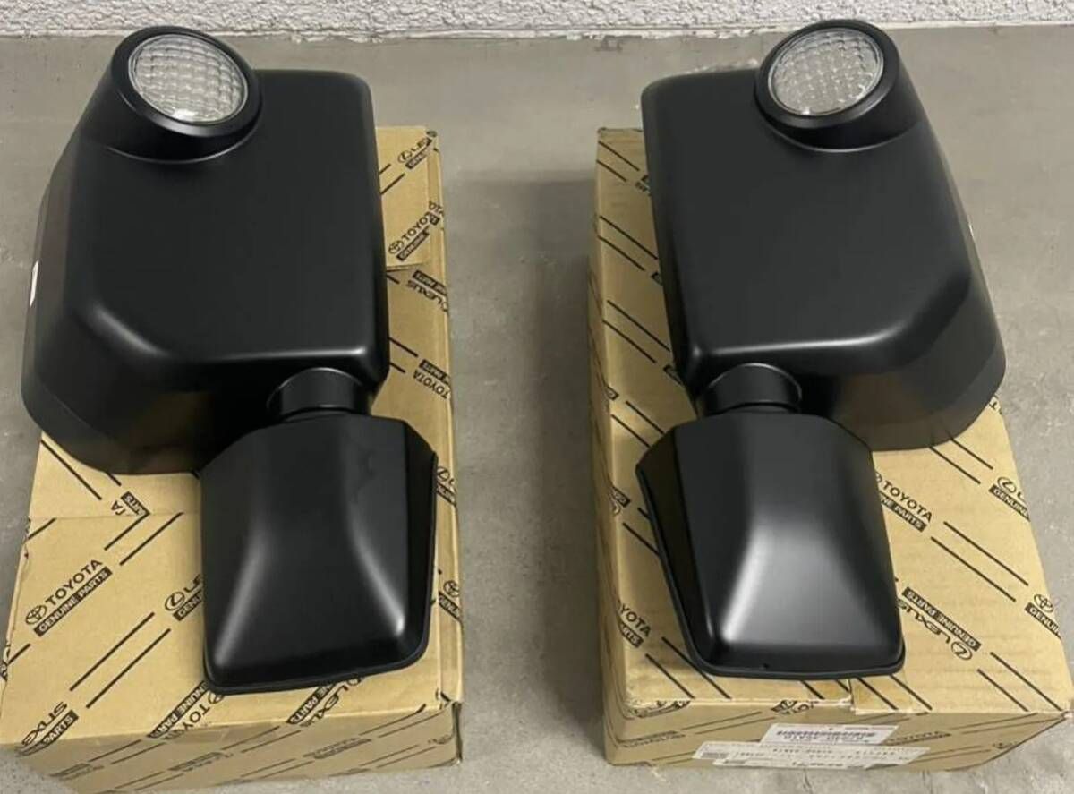 USトヨタ純正 FJクルーザー サイドミラー ドアミラー デイライト付 左右 トレイルチーム USDM Toyota FJ Cruiser Trail Teams Mirror