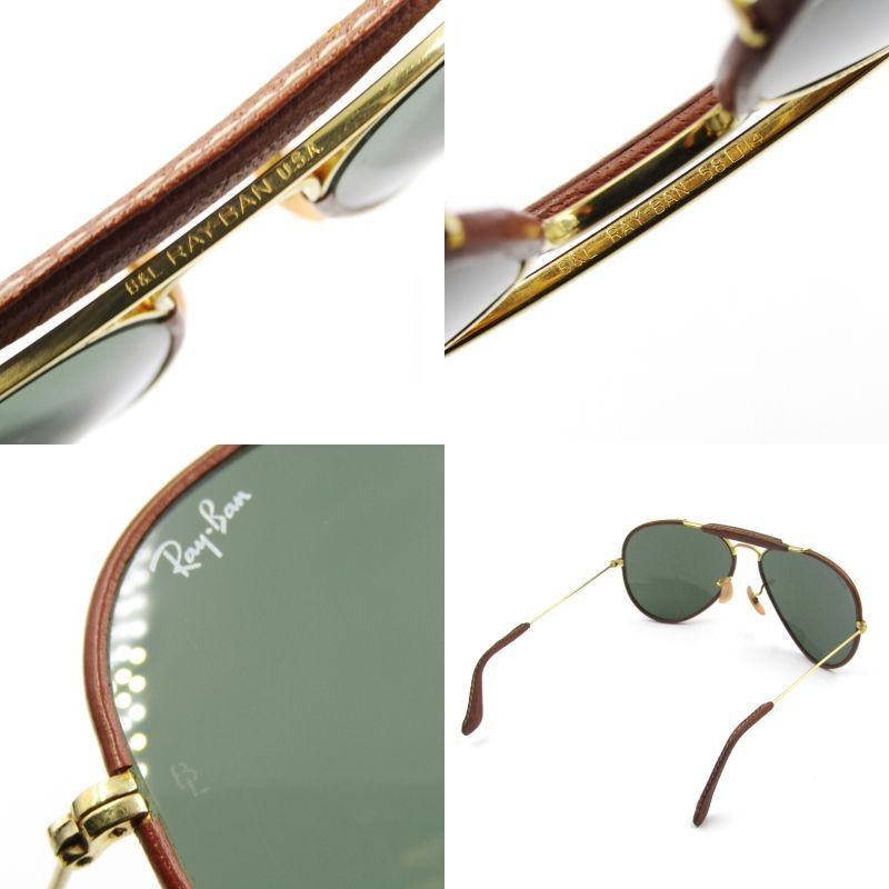 Ray-Ban レイバン サングラス B&L OUTDOORSMAN LEATHER ボシュロム アウトドアーズマン レザー USA製 ゴールド/ ブラウン 65006705 - メルカリ