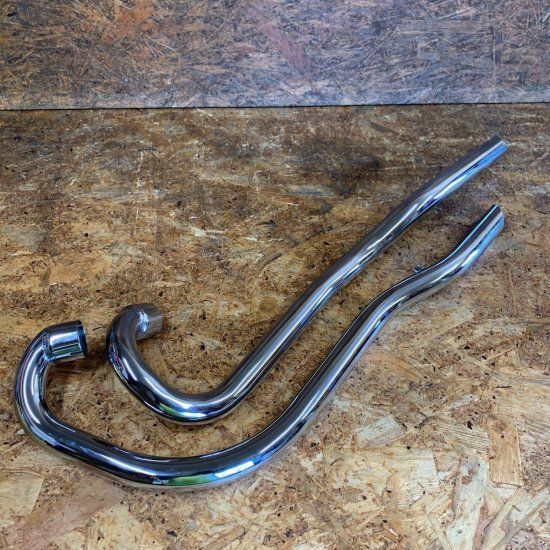 トランペットマフラー オールド ヴィンテージ トライアンフ ハーレー チョッパー ボバー WL FL XLCH ナックル パン アイアン ショベル トライアンフ マフラー ハイパイプ エキゾーストパイプ カスタム