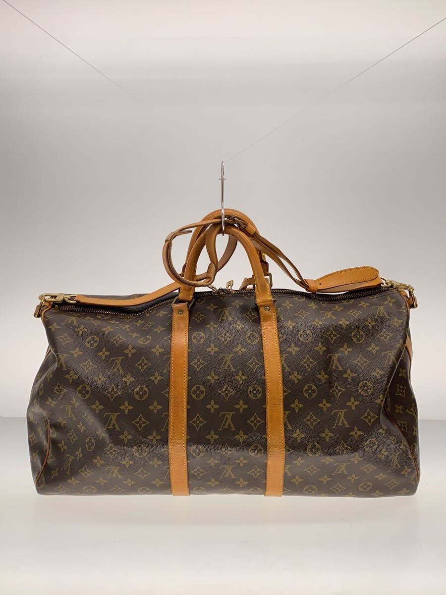 LOUIS VUITTON キーポル・バンドリエール55_モノグラム・キャンバス_BRW M41414 PVC ブラウン - メルカリ