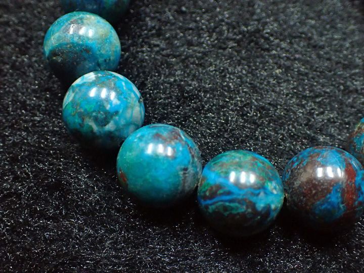 天然石ブレスレット】クォンタムクアトロシリカ (直径：14mm) - メルカリ