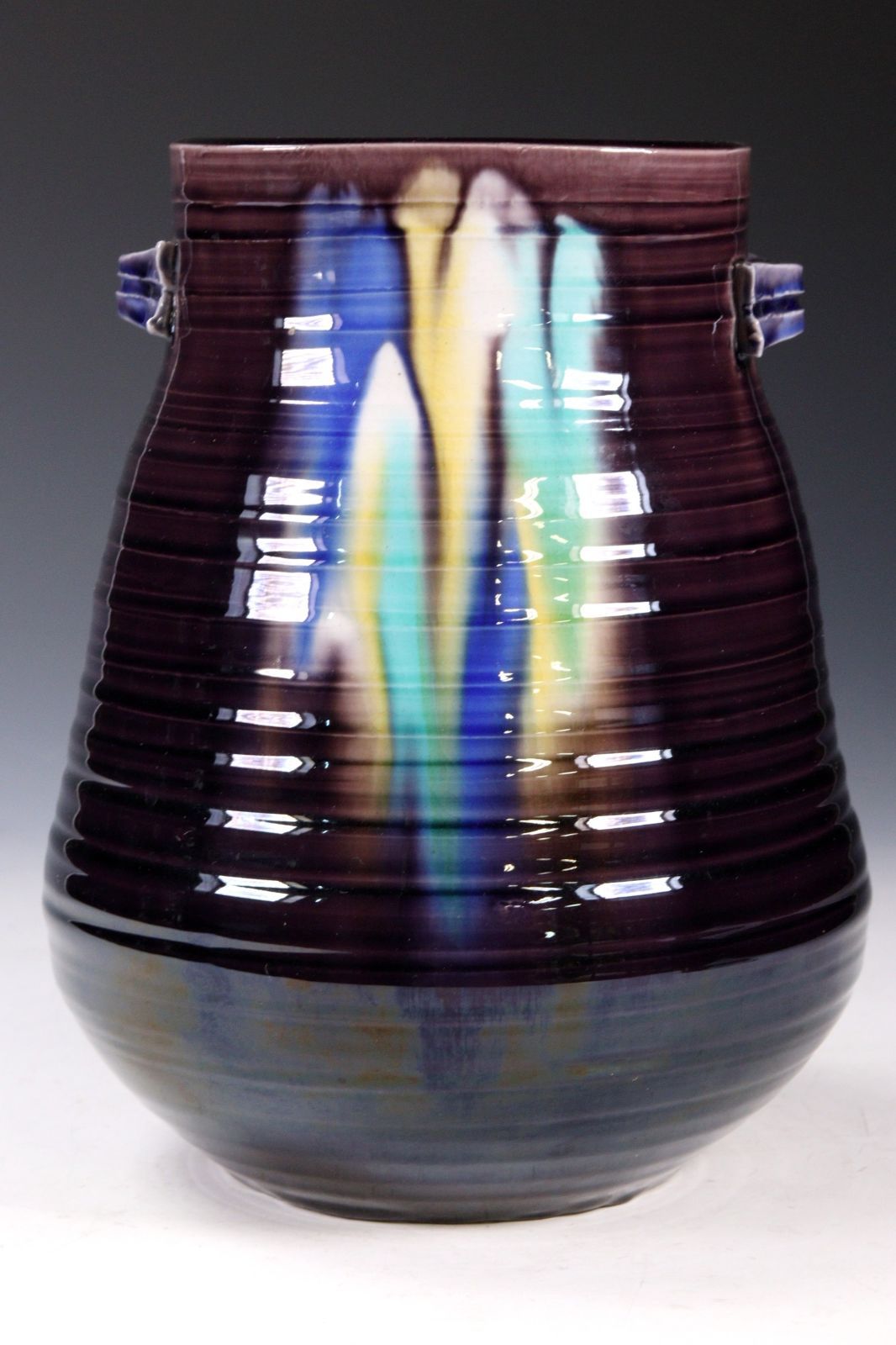 彩釉壷 22.5cm