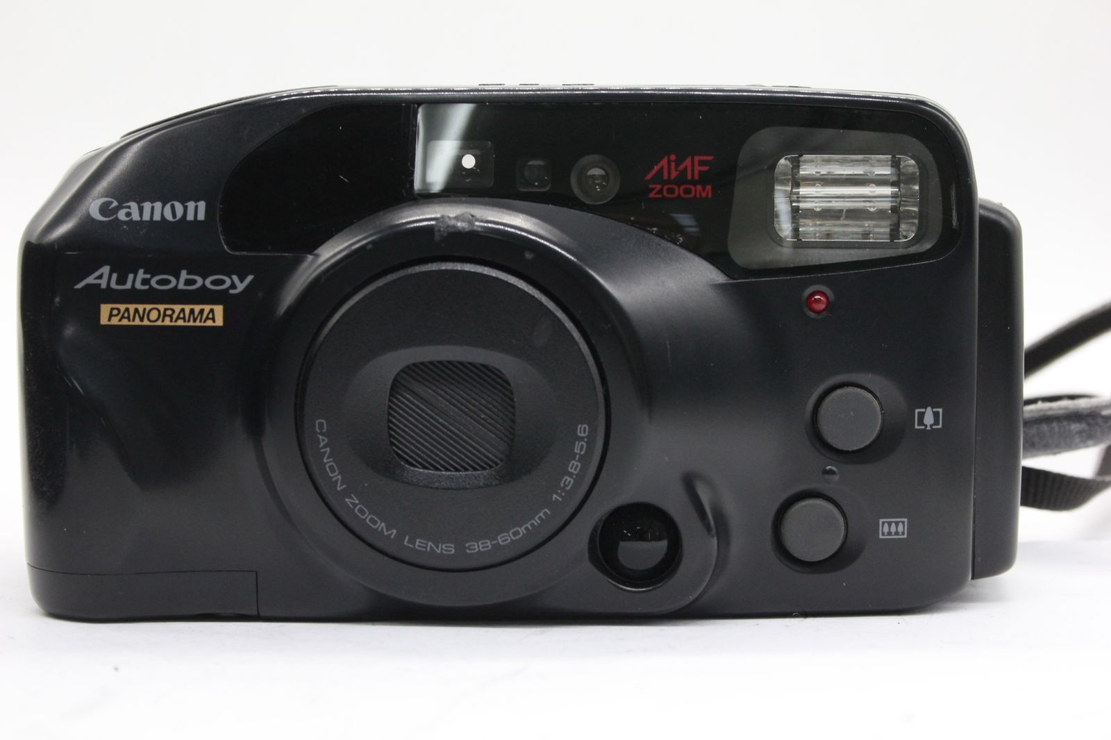 返品保証】 キャノン Canon Autoboy PANORAMA Ai AF ZOOM 暑苦しい ブラック 38-60mm F3.8-5.6  ソフトケース付き コンパクトカメラ v4899 コンパクトカメラ | 2021人気の