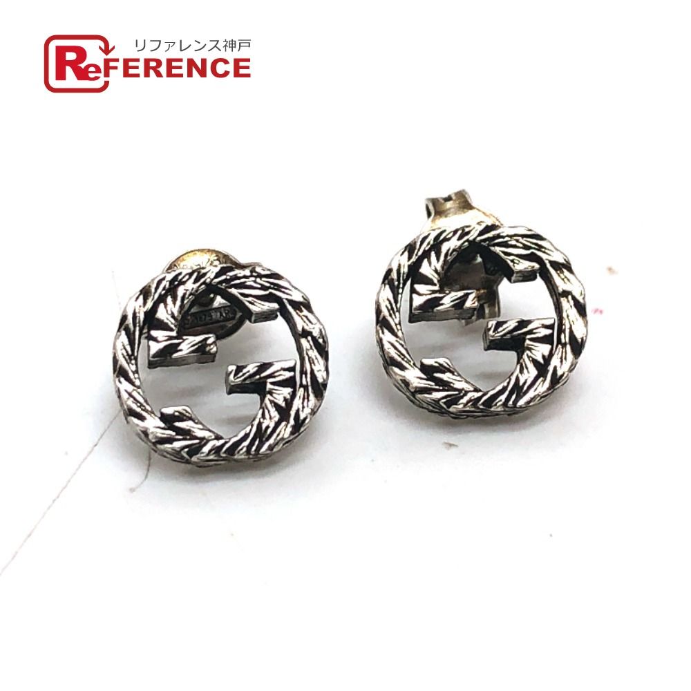 『最安』　GUCCI インターロッキングG シルバー　ピアス　グッチ　Ag925 楽天市場】GUCCI グッチ ピアス インターロッキングG シルバー