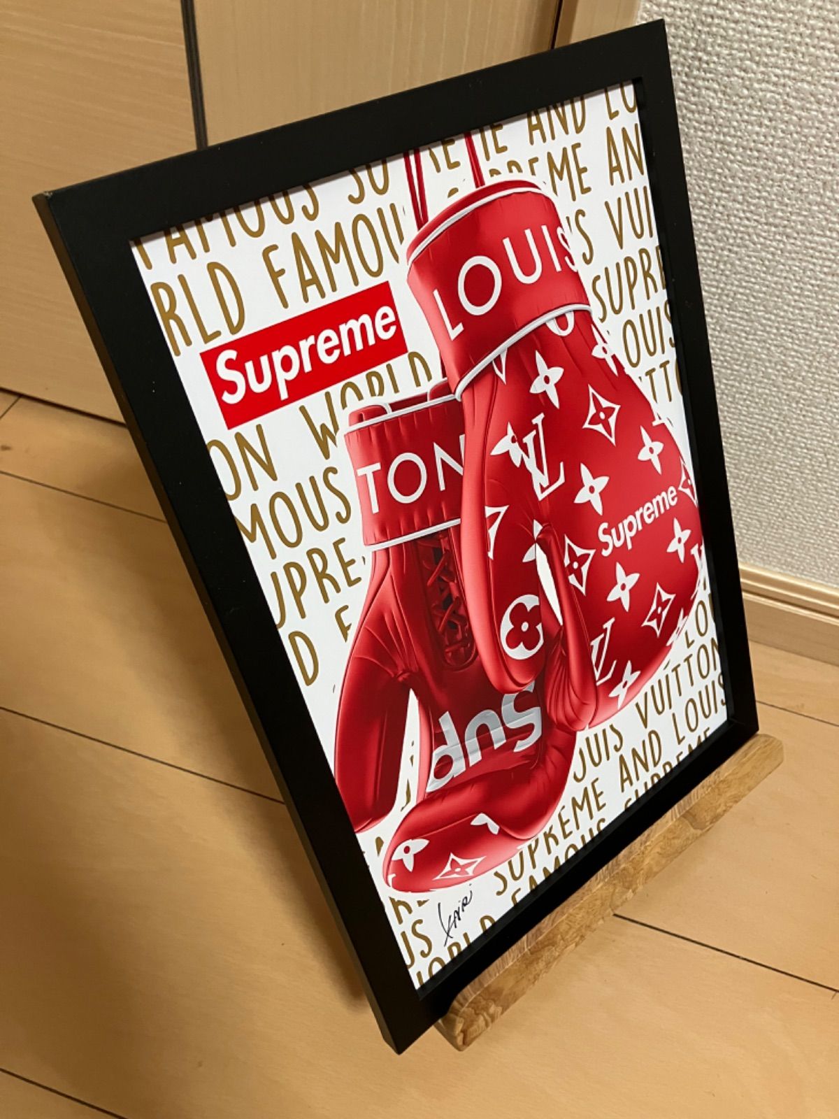 LOUIS VUITTON type☆A2額装済アートポスター#118ボクシング LOUIS VUITTON type☆A4額装済オマージュインテリアアート