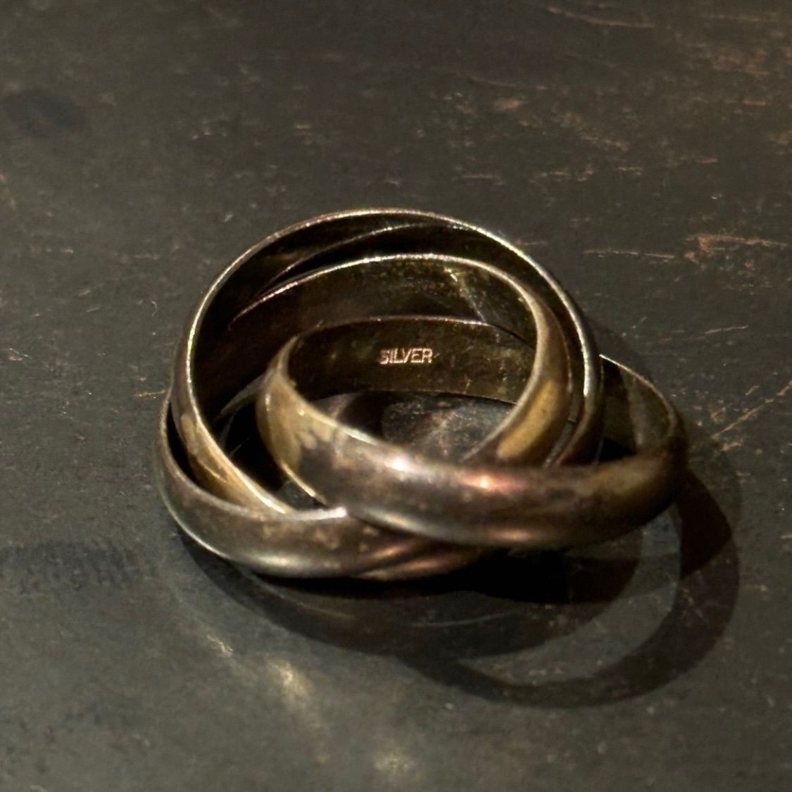 BVLGARI / ブルガリ の チタン 製メガネフレーム SILVER925 TRIPLE CONNECTED RING/シルバー/リング-クーポン最安価格