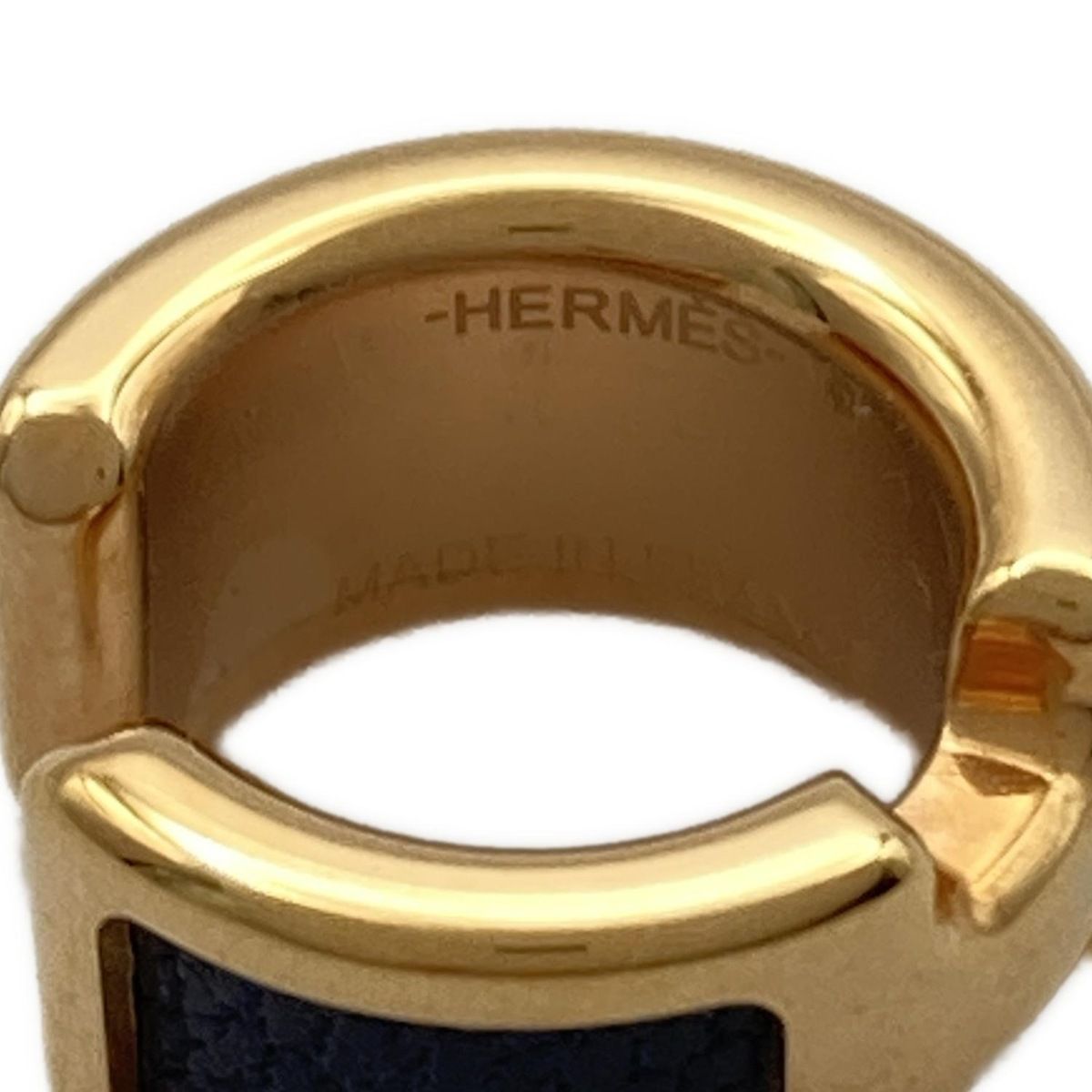 【レザーが大人っぽい♪】HERMES   イヤリング 新作*HERMES* olympe ear cuff/イヤーカフ (HERMES/イヤリング