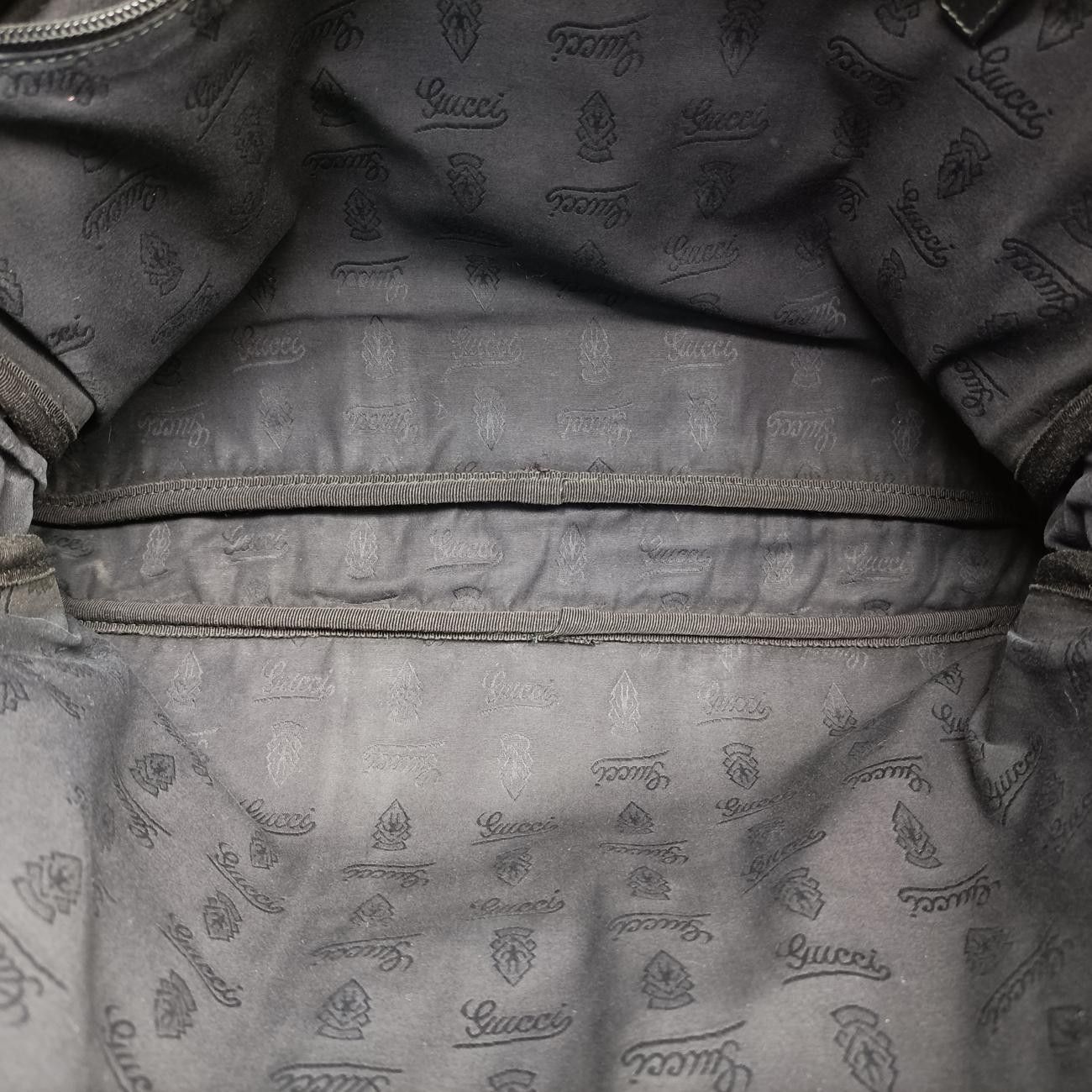 グッチGucciディアマンテブラックPVCコーティングキャンバス