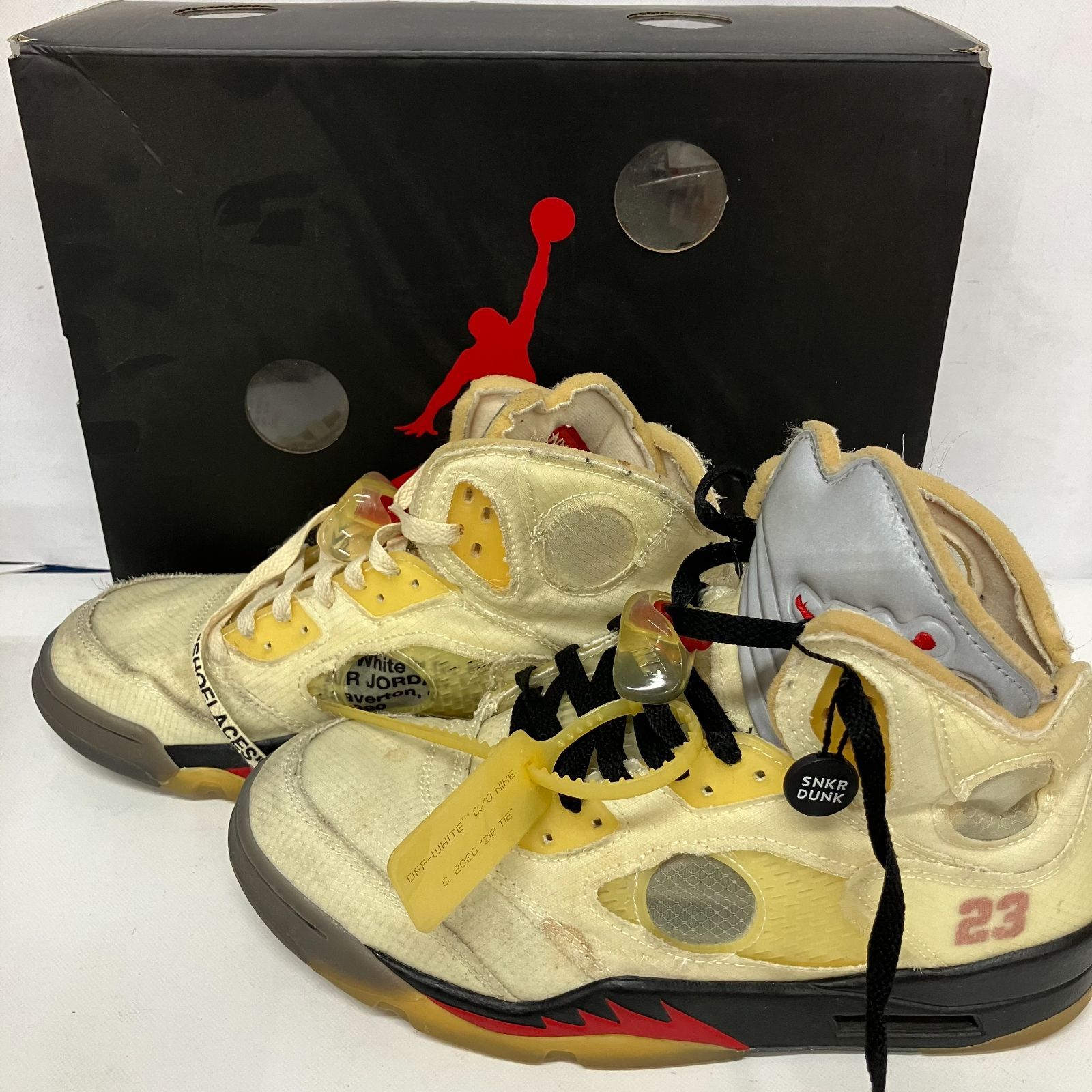 Off-White × Nike Air Jordan 5 Sail オフホワイト × ナイキ