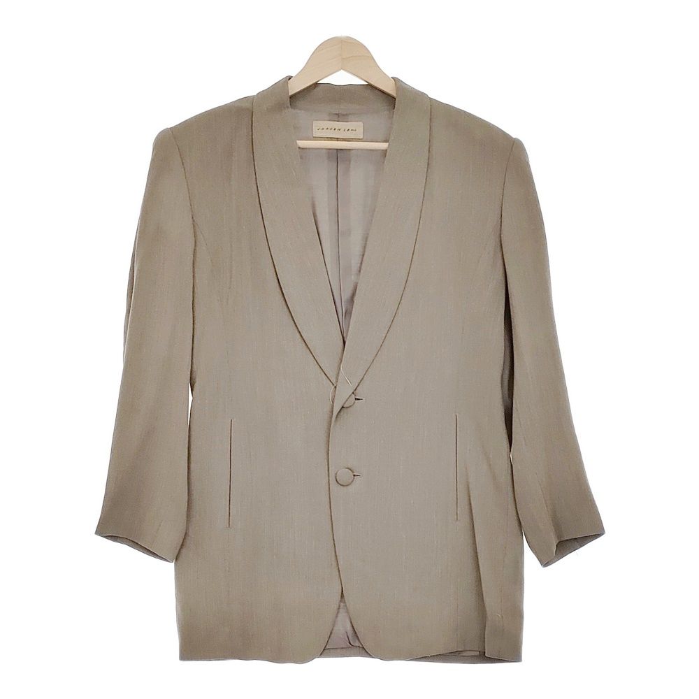 JURGEN LEHL J0113FJ021 M 肩パッド入り ウールレーヨン ジャケット パンツ セットアップ グレー レディース ヨーガンレール【中古】5-0128M♪  - メルカリ