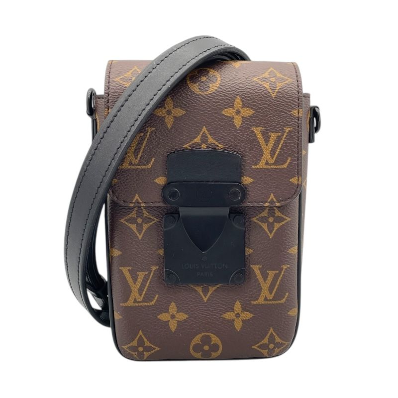ルイ ヴィトン LOUIS VUITTON Sロック ヴェルディカル ウェアラブルウォレット M81522 ブラウン モノグラムマカサー メンズ ショルダーバッグ