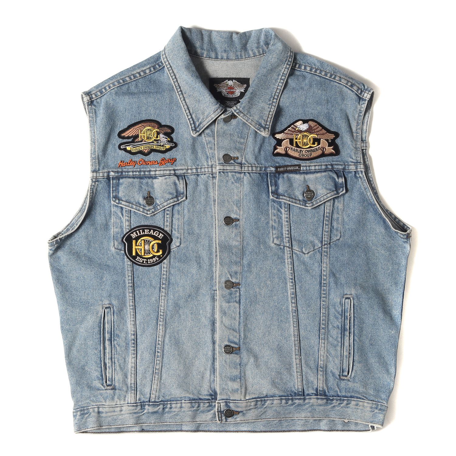 HARLEY DAVIDSON ハーレーダヴィッドソン デニムベスト ワッペン HARLEY-DAVIDSON / ハーレーダビッドソン デニムベスト ワッペン