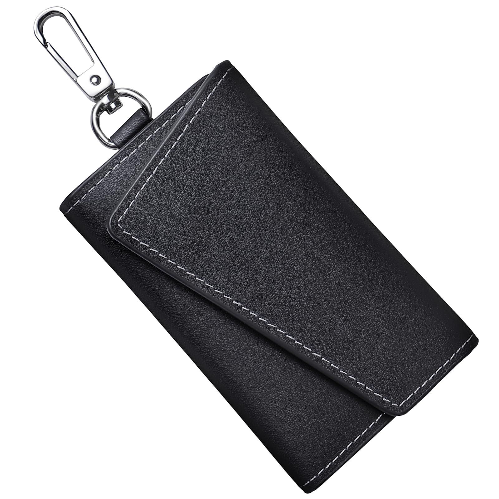 【人気商品】カラビナ 6連フック 本革 カード入れ スマートキーケース レディース メンズ 専用ボックス付き キーケース [BARRANCA]