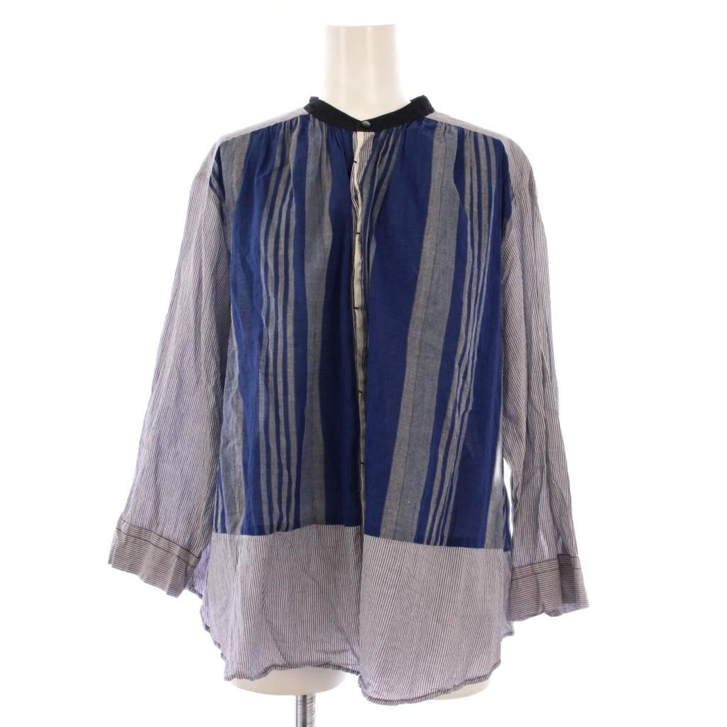パドカレ✽ストライプブラウス コットン先染めストライプ ブラウス | pas de calais Online
