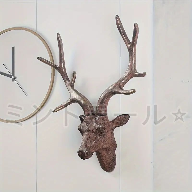 壁掛け インテリア 鹿 ハンティングトロフィー調 北欧 おしゃれ 置物