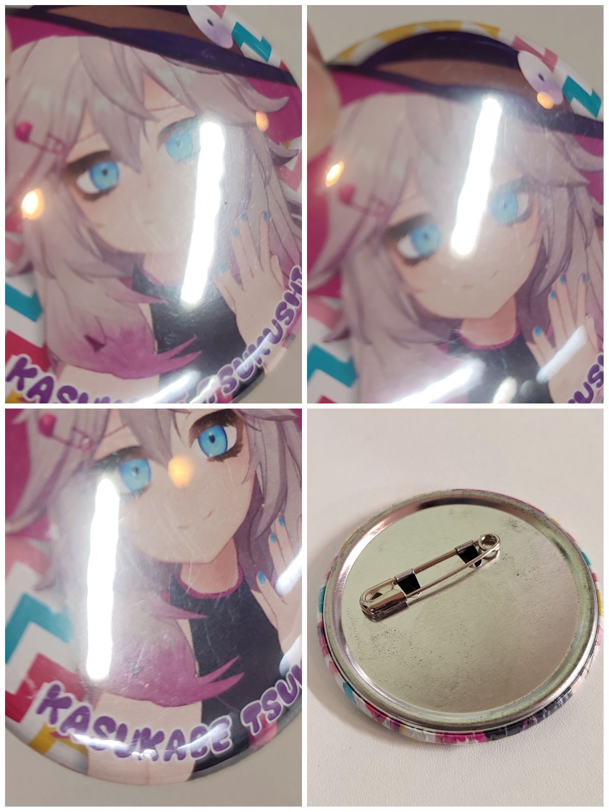 VTuber 春日部つくし 缶バッジ アクキー セット - メルカリ