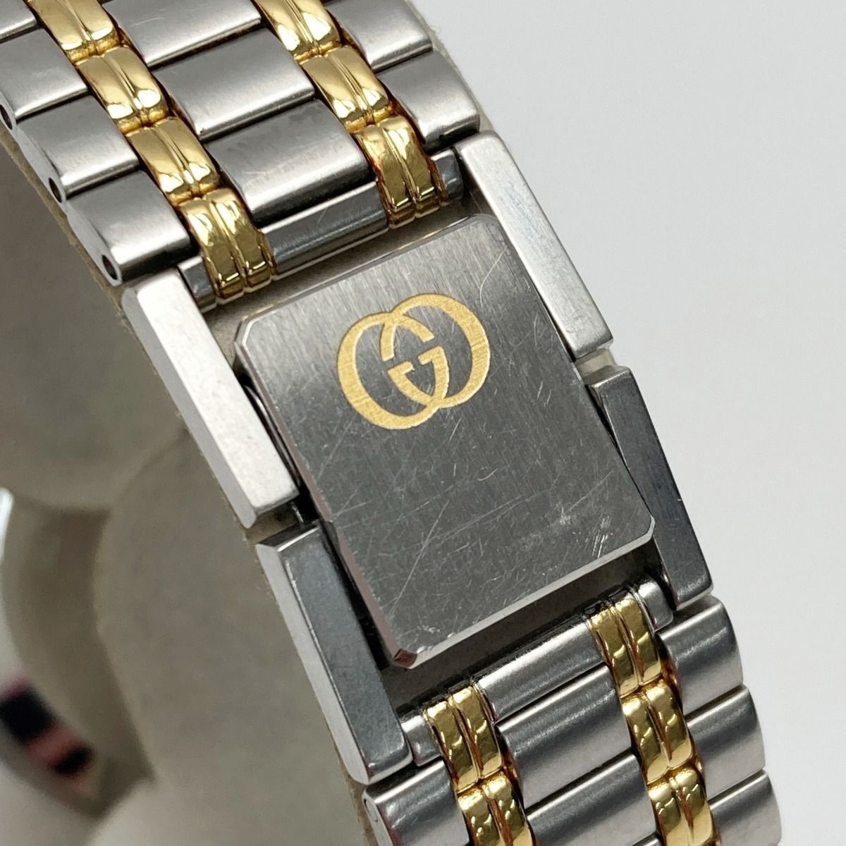 GUCCI グッチ デイト コンビ 9000M グレー文字盤 クォーツ メンズ