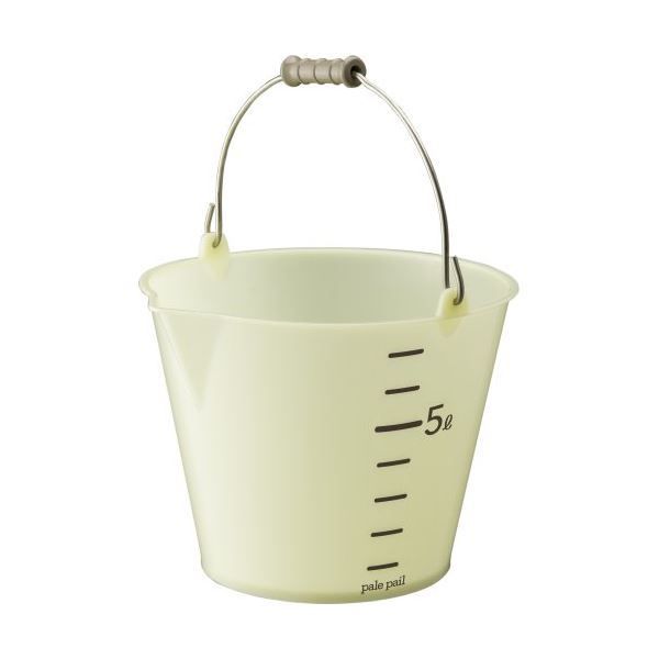 20セット メモリ付きポリバケツ|清掃用品 8L ホワイト ペール ペール 〔掃除用品 ガーデニング用品 園芸〕 代引不可