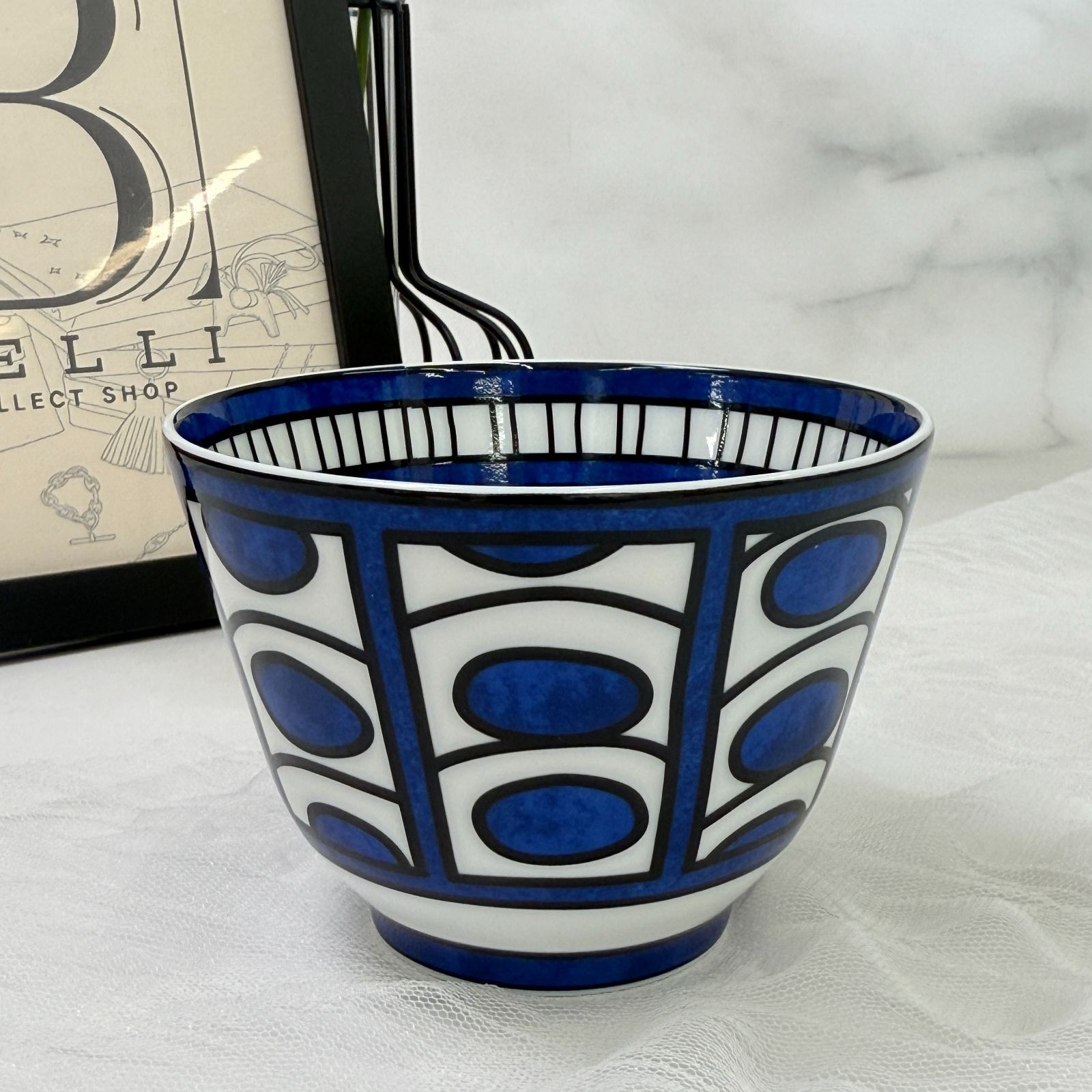 【廃盤 新品】エルメス ブルーダイユール ラージボウル No.3 エルメス Hermes ブルーダイユール ラージボウル 10.5cm BLEUS D