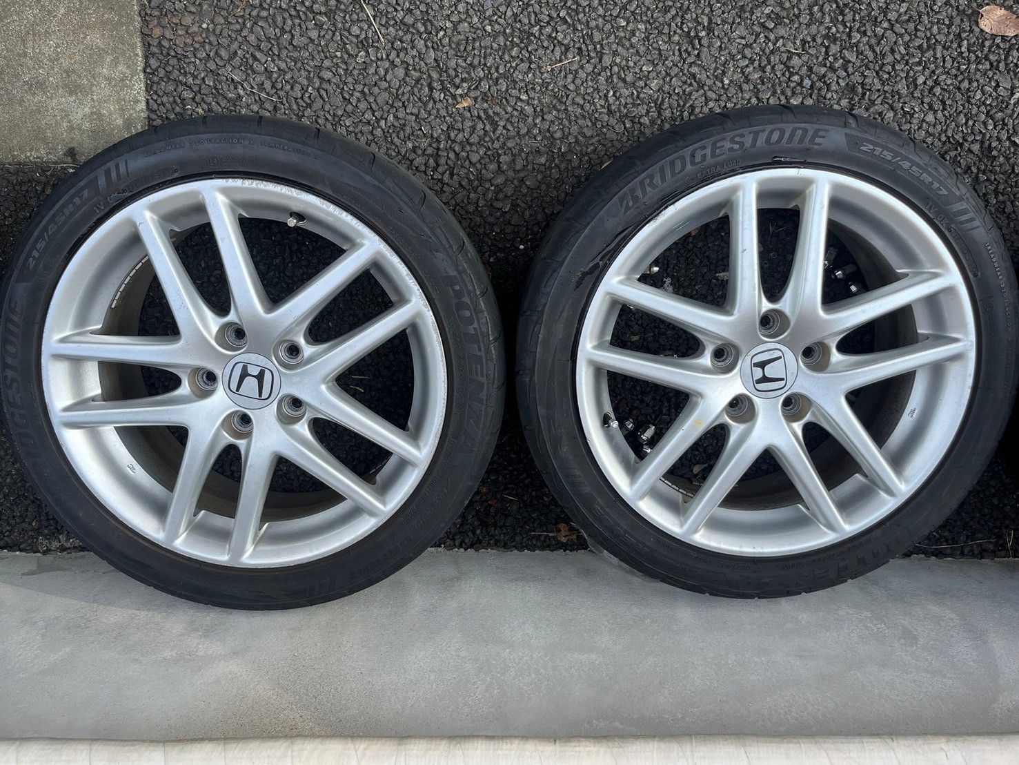 送料無料】アコード（CL7） ユーロR 純正ホイール × タイヤセット 17