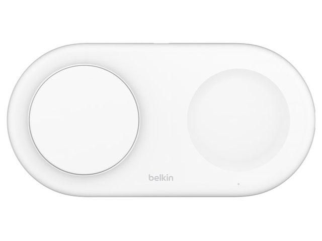 4営業日で発送 BELKIN WIZ021QCWH BoostCharge Pro Qi2 15W 搭載 2-in-1 ワイヤレス充電パッド ホワイト WIZ021QCWH 15W