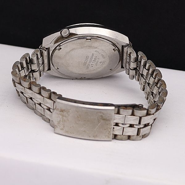 セイコー AT/自動巻 6106-7700 セイコー5アクタス ブルー系文字