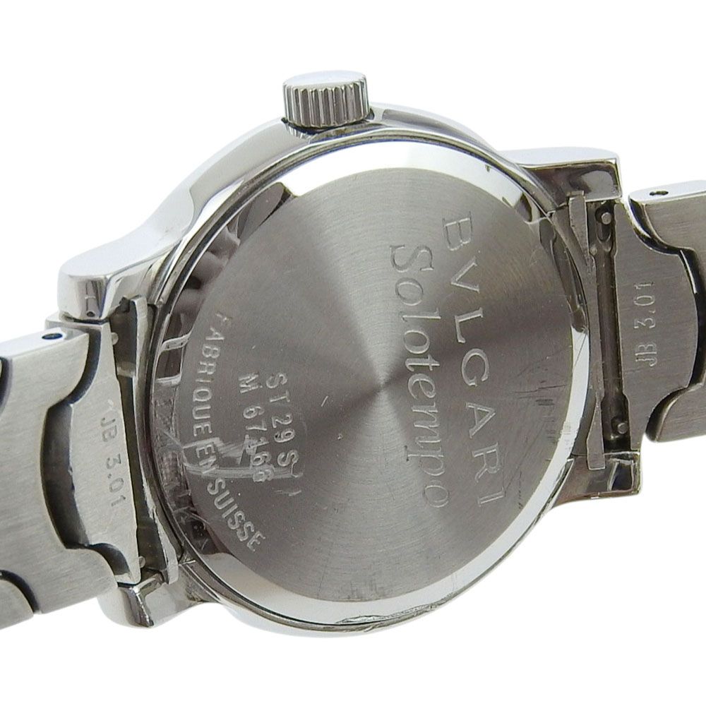 【美品】BVLGARI ブルガリ ソロテンポ クォーツ【ST29S】【稼働品】 ブルガリ BVLGARI ソロテンポ ST29S SS レディース 腕時計