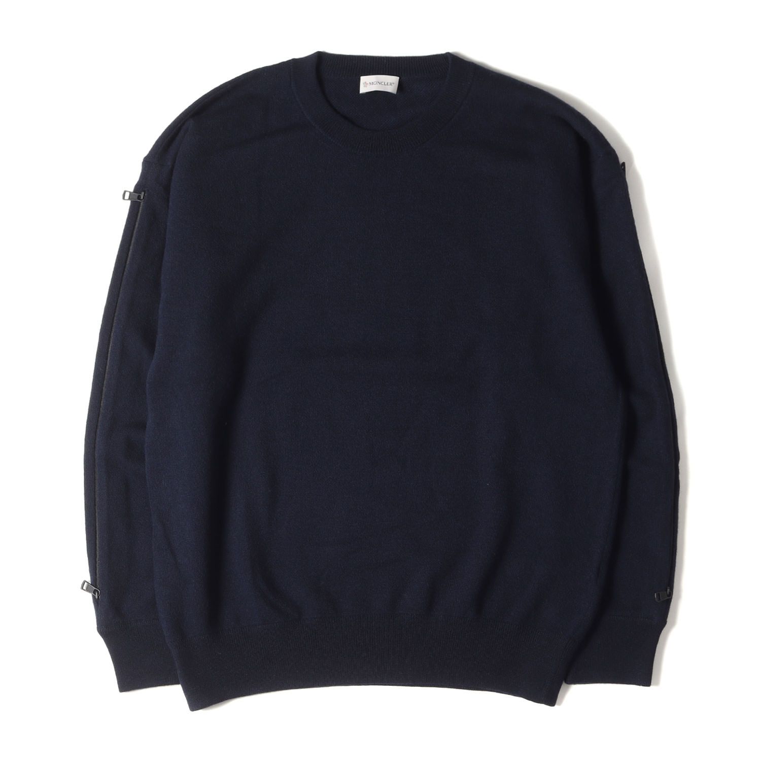 美品 MONCLER モンクレール ニット サイズ:XL 21AW ジップスリーブロゴ 