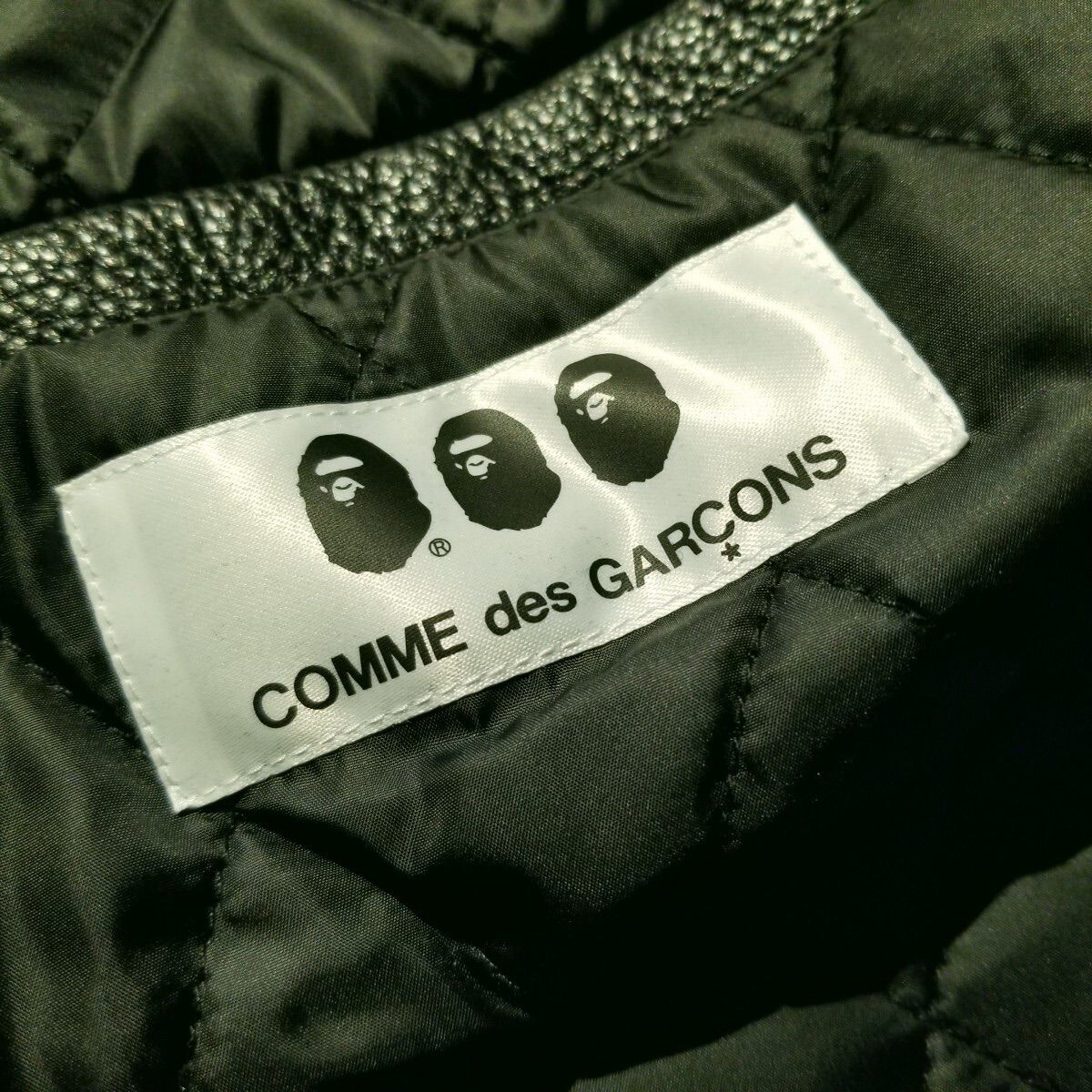 A BATHING APE × COMME des GARCONS VARSITY JACKET XL アベイシング