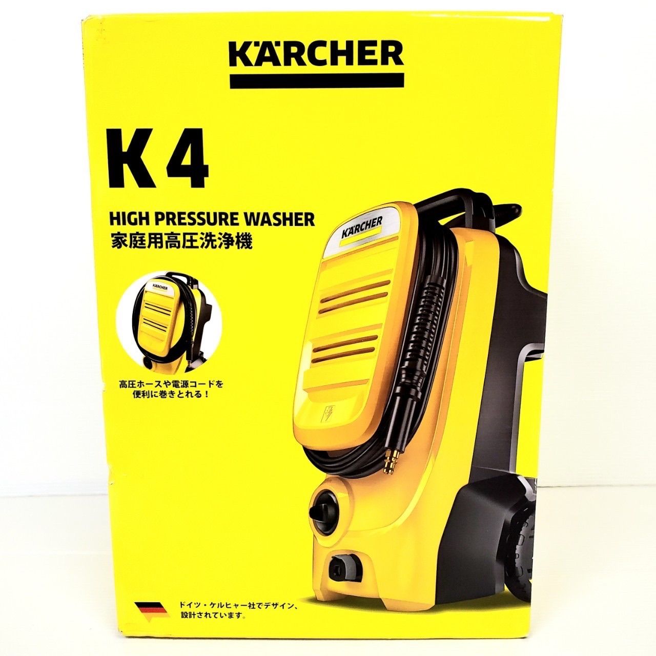 KARCHER ケルヒャー K4 コンパクト 高圧洗浄機 キャスター付き - 生活家電
